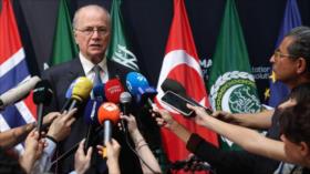 Premier palestino insiste desde Madrid en imponer sanciones a Israel