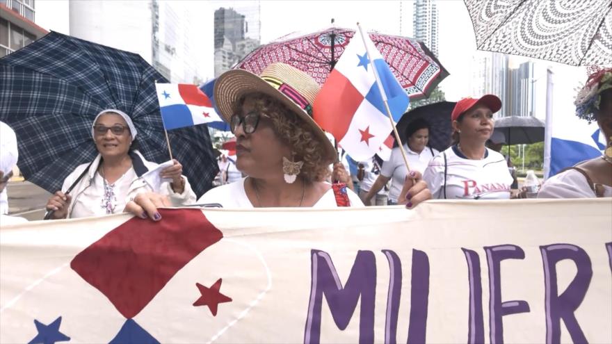 Mujeres alzan la voz contra judicialización de protestas en Panamá