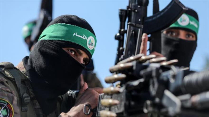Combatienets de las Brigadas Ezzedin al-Qassam, ala militar de HAMAS
