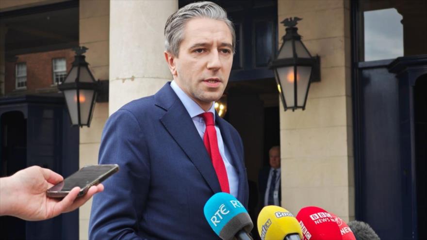 El ministro de Exteriores irlandés, Simon Harris.