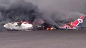 Israel ataca aeropuerto de Saná y destruye avión de pasajeros yemení
