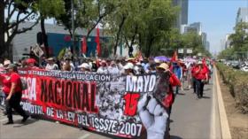 Maestros protestan en Ciudad de México; gobierno apuesta por el diálogo