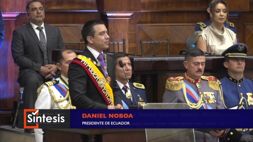 Noboa juramenta para un segundo mandato en Ecuador | Síntesis