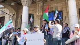 Jóvenes sirios y palestinos exigen boicot contra la ocupación israelí
