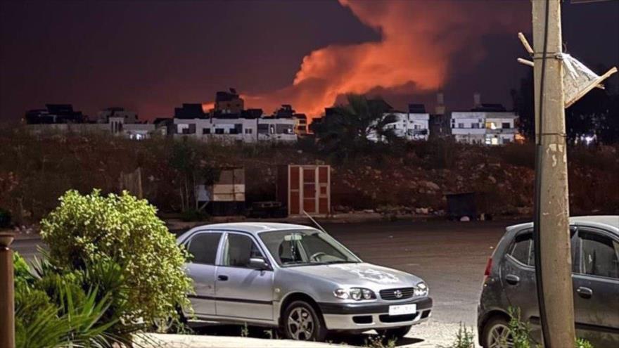 Consecuencias de ataques israelíes contra la Brigada 107 en la zona rural de Jableh, cerca de Latakia, Siria, 31 de mayo de 2025.