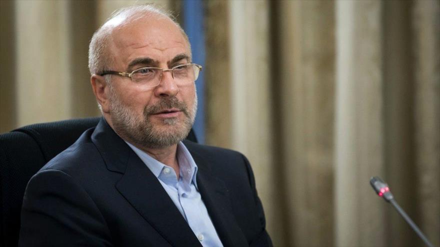 El presidente del Parlamento de Irán, Mohamad Baqer Qalibaf.

