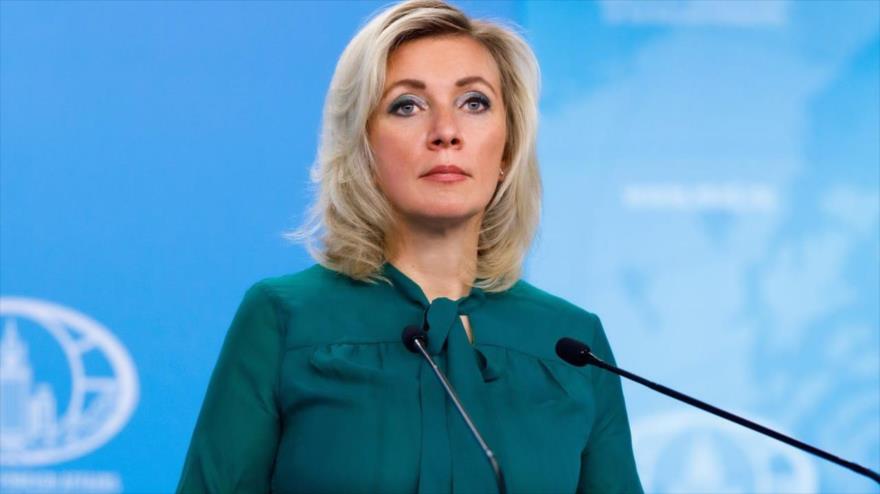 La portavoz del ministerio de Asuntos Exteriores ruso, María Zajárova.