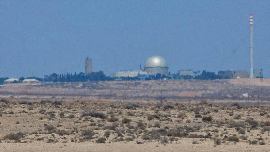 Vista de las instalaciones nucleares del régimen israelí en Dimona, en el sur de los territorios ocupados palestinos.