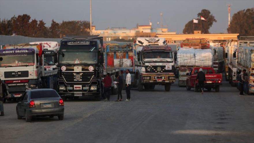 Una caravana con ayuda partirá de Túnez hacia la Franja de Gaza, 8 de junio de 2025. (Foto: Al Jazeera)
