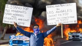 Imágenes que capturan la furia de las protestas en Los Ángeles