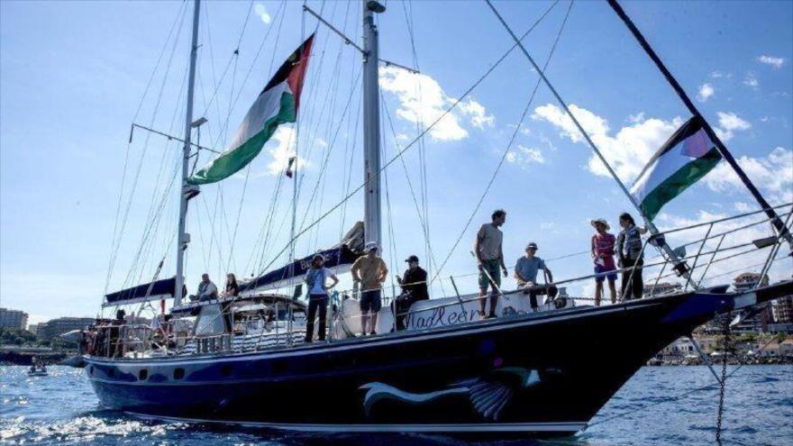 El buque Madleen, de la Flotilla de la Libertad.