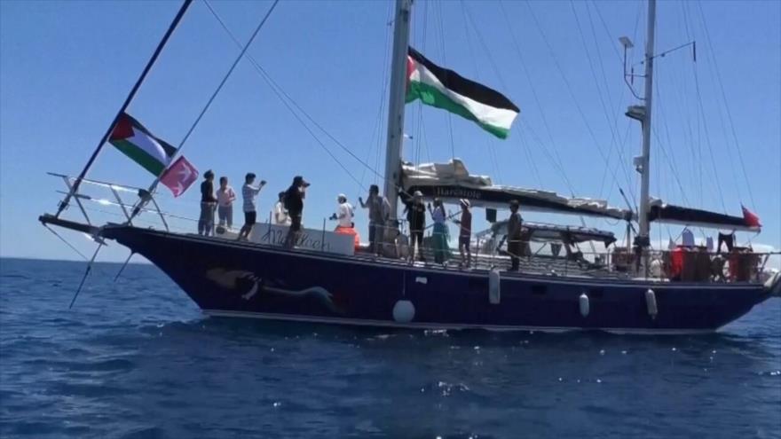 El buque Madleen, de la Flotilla de la Libertad.
