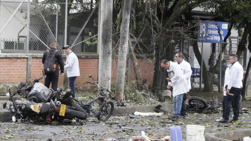 Un atentado terrorista llevado a cabo con motos en Cali, Colombia, 10 de junio de 2025. 