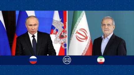 Irán felicita a Putin por Día de Rusia y aboga por afianzar lazos