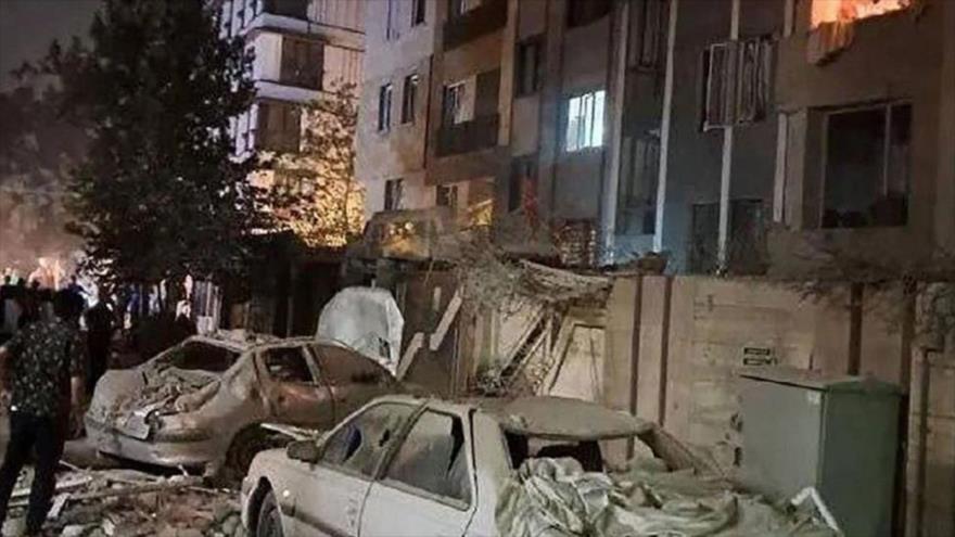 Un edificio en Teherán alcanzado por un ataque israelí contra la capital iraní, 13 de junio de 2025.