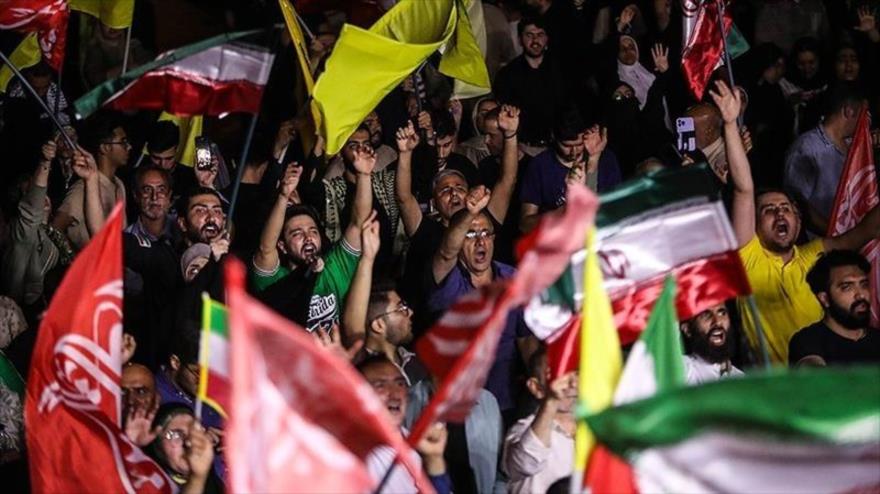 La alegría del pueblo iraní tras la Operación Verdadera Promesa III del CGRI contra el régimen israelí.