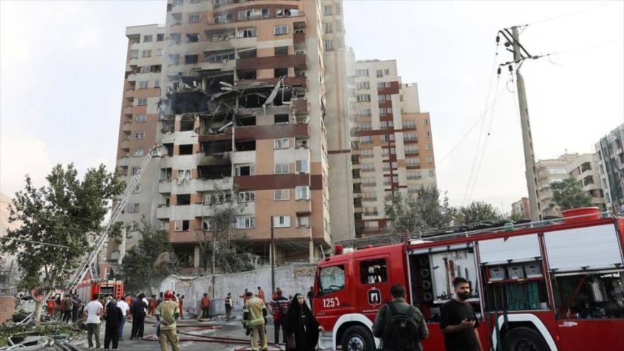 Ataques de Israel a una zona residencia en Teherán deja varios muertos, 13 de junio de 2025.