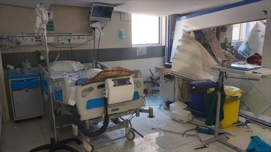 Nueva agresión israelí contra el Hospital Farabi en Kermanshah, oeste de Irán, 16 de junio de 2025.