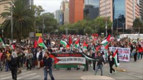 Mexicanos marchan para exigir la ruptura de relaciones con Israel