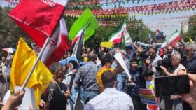 Millones de iraníes marchan en repudio a agresiones militares israelíes