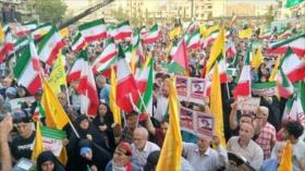 Iraníes expresan apoyo a sus Fuerzas Armadas en Teherán y todo el país