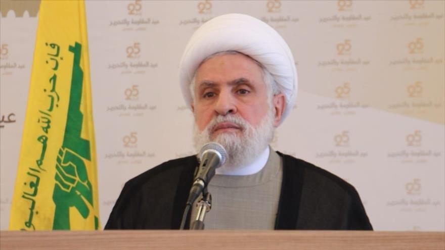 El líder del Movimiento de Resistencia Islámica del Líbano (Hezbolá), el sheij Naim Qasem.