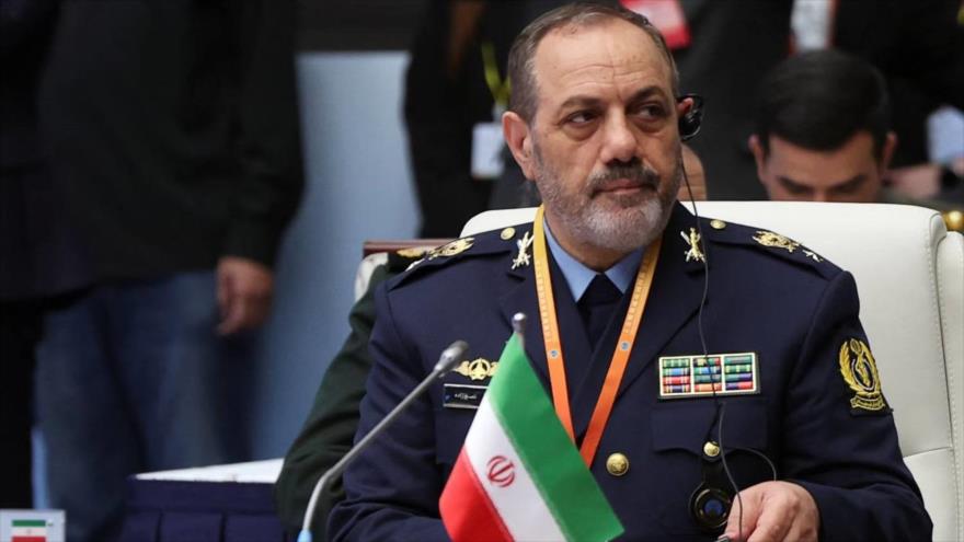 El ministro de Defensa iraní, el general de brigada Aziz Nasirzade, en la 23.ª cumbre de los ministros de Defensa de la OCS, China, 27 de junio de 2025.