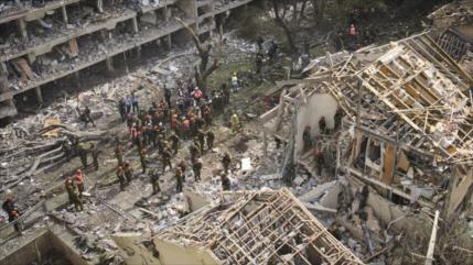 Un medio israelí: misiles iraníes causan 800 mil toneladas de ruinas