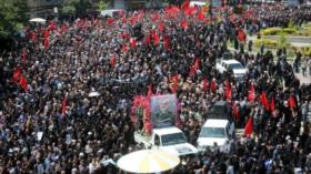 Irán despide a comandantes caídos en agresión israelí
