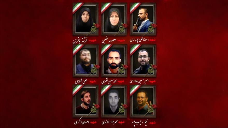 Periodistas iraníes asesinados en la agresión militar israelí.