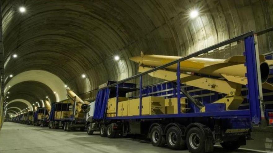 Misiles iraníes en una base subterránea.