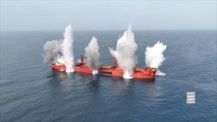Yemen publica imágenes del hundimiento del ‘Magic Seas’ tras ataque