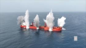 Yemen publica imágenes del hundimiento del ‘Magic Seas’ tras ataque