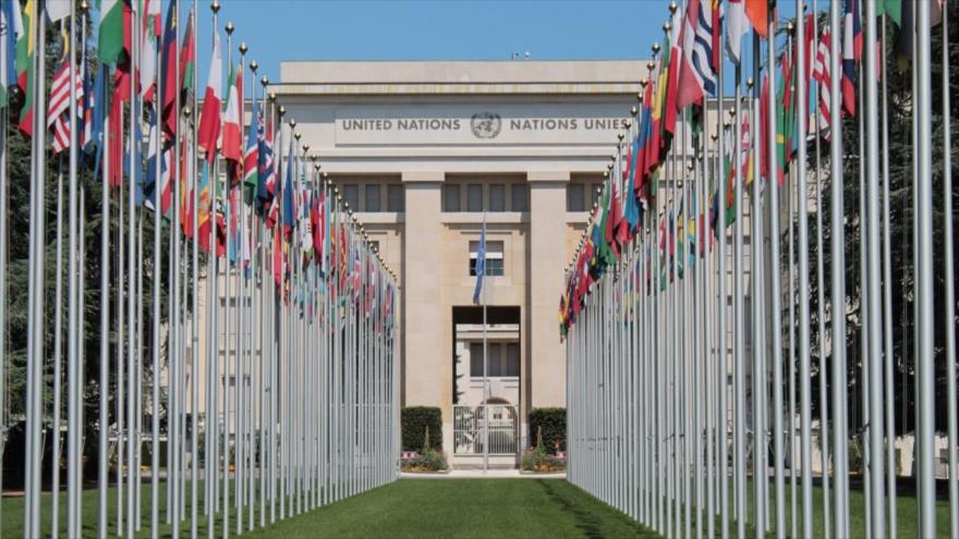La Oficina de la Organización de las Naciones Unidas (ONU) en Ginebra, Suiza.