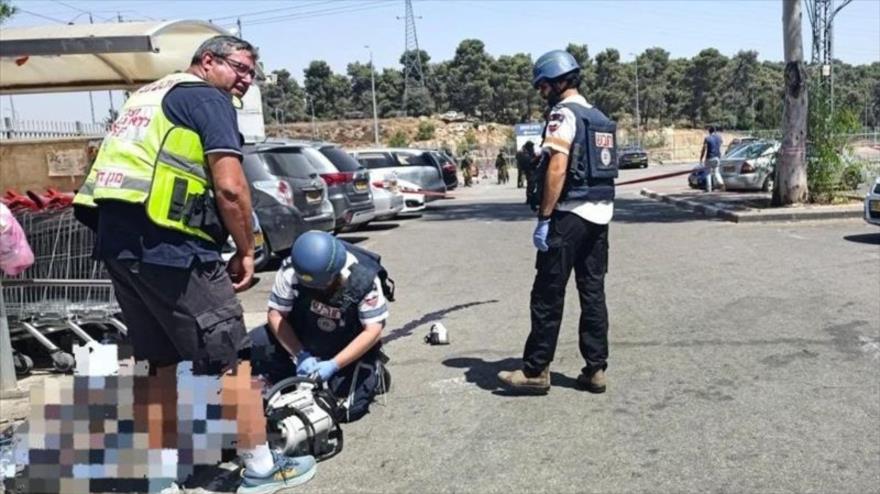 Un soldado israelí apunalado por parte de un palestino en Cisjordania ocupada, 10 de julio de 2025.