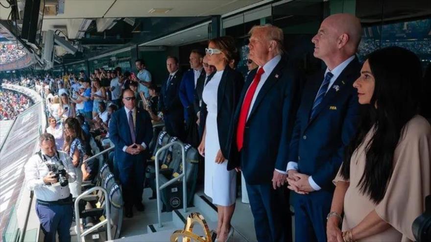Reciben a Trump con abucheos en la final del Mundial de Clubes