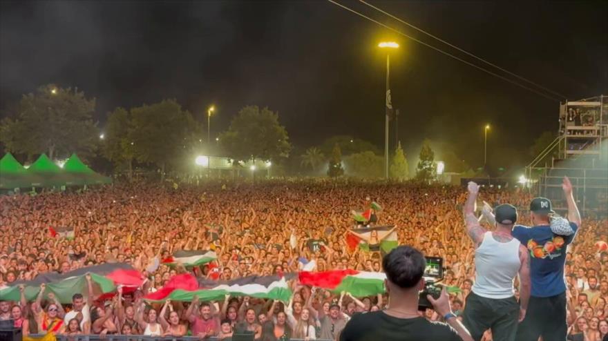 Cantante puertorriqueño canta “Palestina vencerá” en festival español