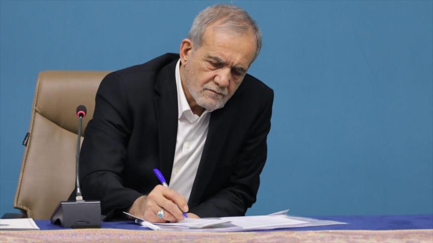 El presidente de Irán, Masud Pezeshkian.