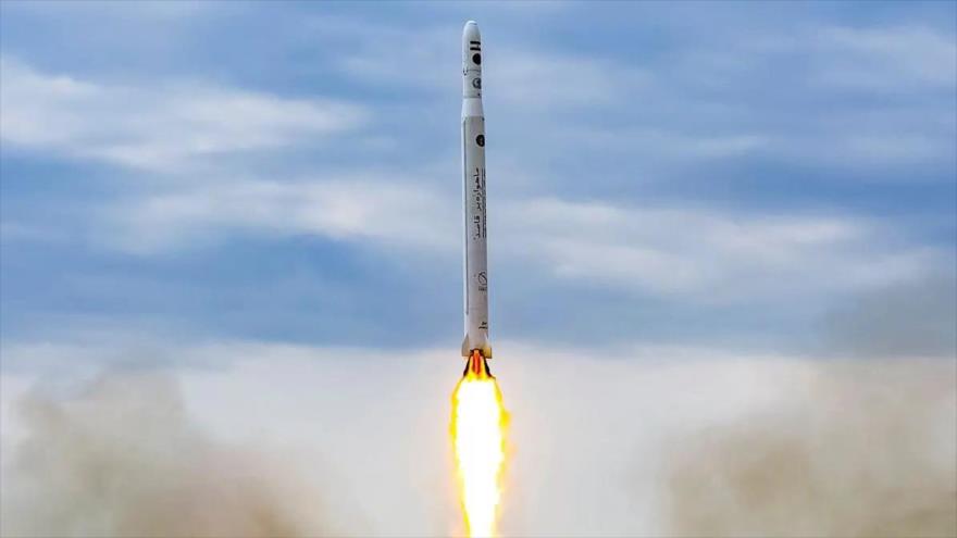 El cohete portador de satélites Qased, de fabricación iraní.
