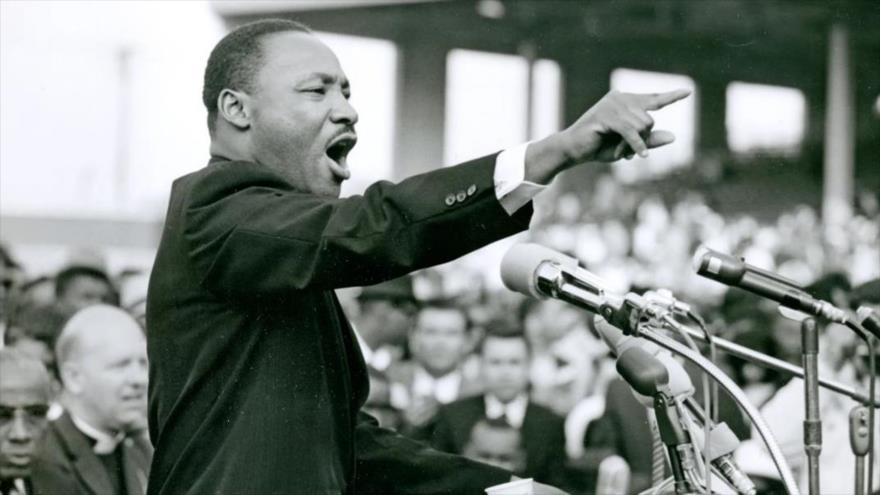 El líder estadounidense de los derechos civiles Martin Luther King Jr.