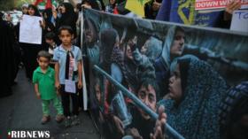 Iraníes protestan para denunciar inacción de ONU ante crisis en Gaza