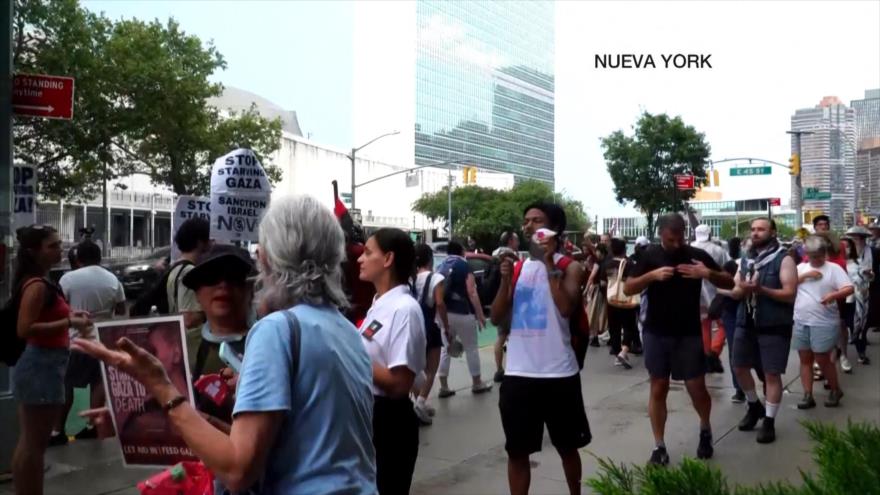 Denuncian crímenes israelíes en Gaza con marchas masivas 