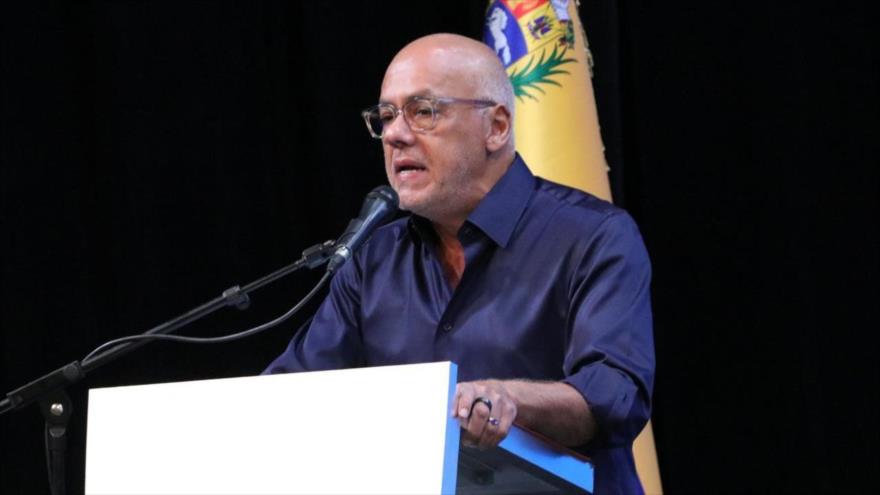 El presidente de la Asamblea Nacional (Parlamento) de Venezuela, Jorge Rodríguez, Caracas, 25 de julio de 2025.
