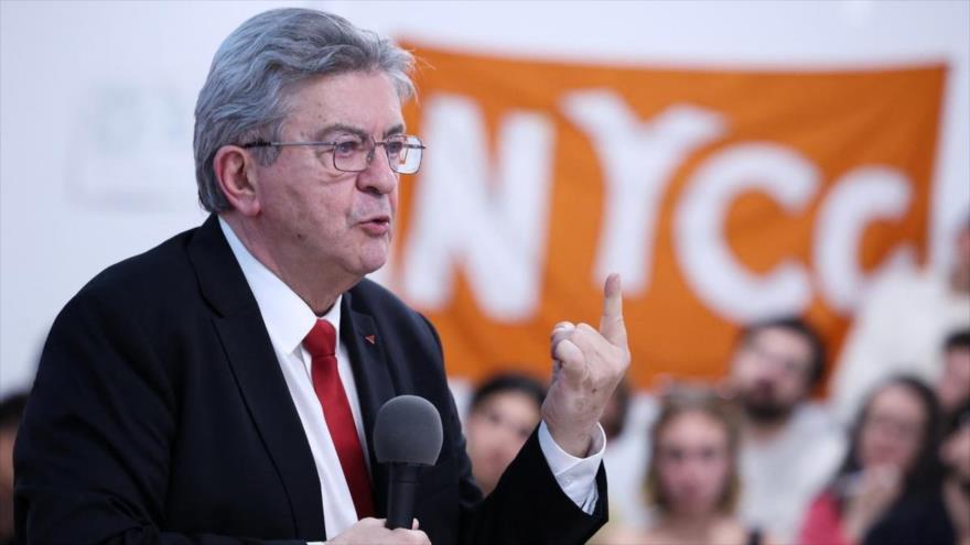 El presidente del partido ‘La Francia Insumisa (LFI)’, Jean-Luc Mélenchon.