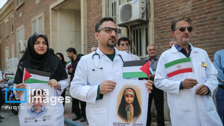 En fotos: Conmemoración por niños y mujeres víctimas en Irán y Gaza