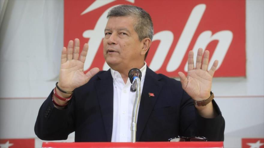 El secretario general del izquierdista Frente Farabundo Martí para la Liberación Nacional (FMLN), Manuel Flores.