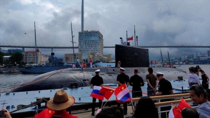 Rusia y China inician ejercicios navales conjuntas Joint Sea-2025 en el mar de Japón, 3 de agosto de 2025.