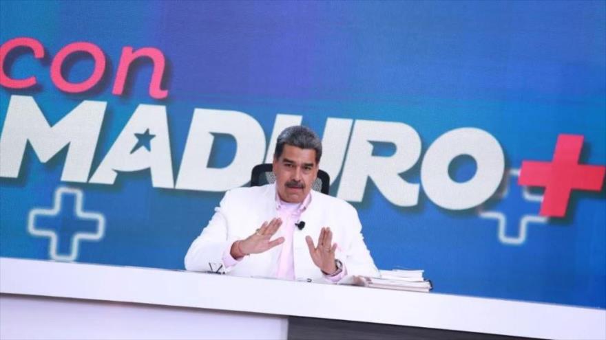 El presidente de Venezuela, Nicolás Maduro, durante el programa Con Maduro+, 4 de agosto de 2025.