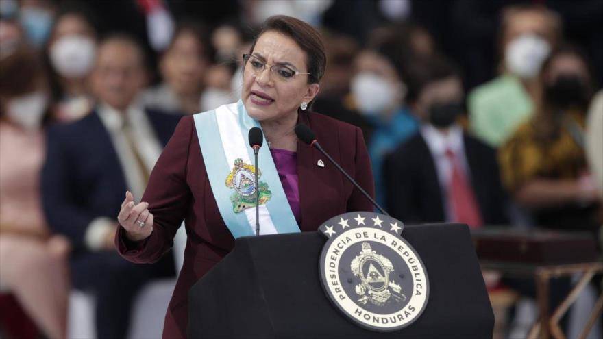 La presidenta de Honduras, Xiomara Castro.