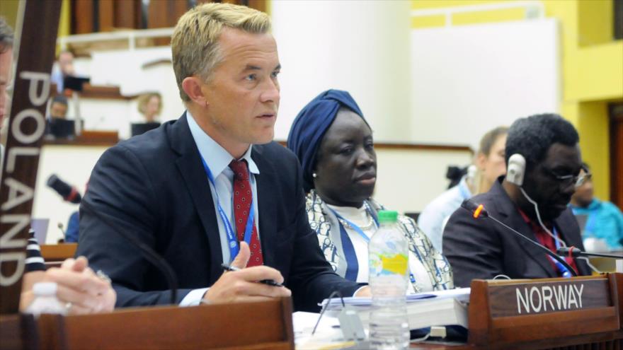 El viceministro de Asuntos Exteriores de Noruega, Andreas Motzfeldt Kravik.